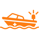 Rescue boat icon