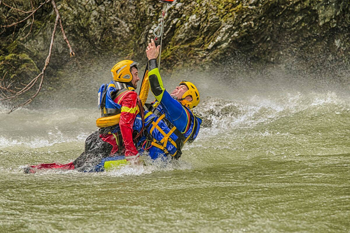 Foto von Wildwasserrettungstraining